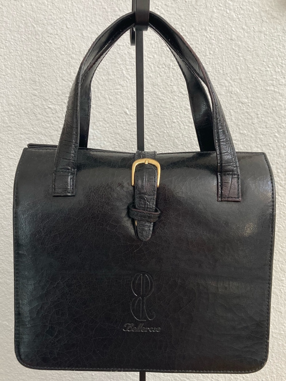 Vintage 1980s Bellerose multi-compartment organizer bag